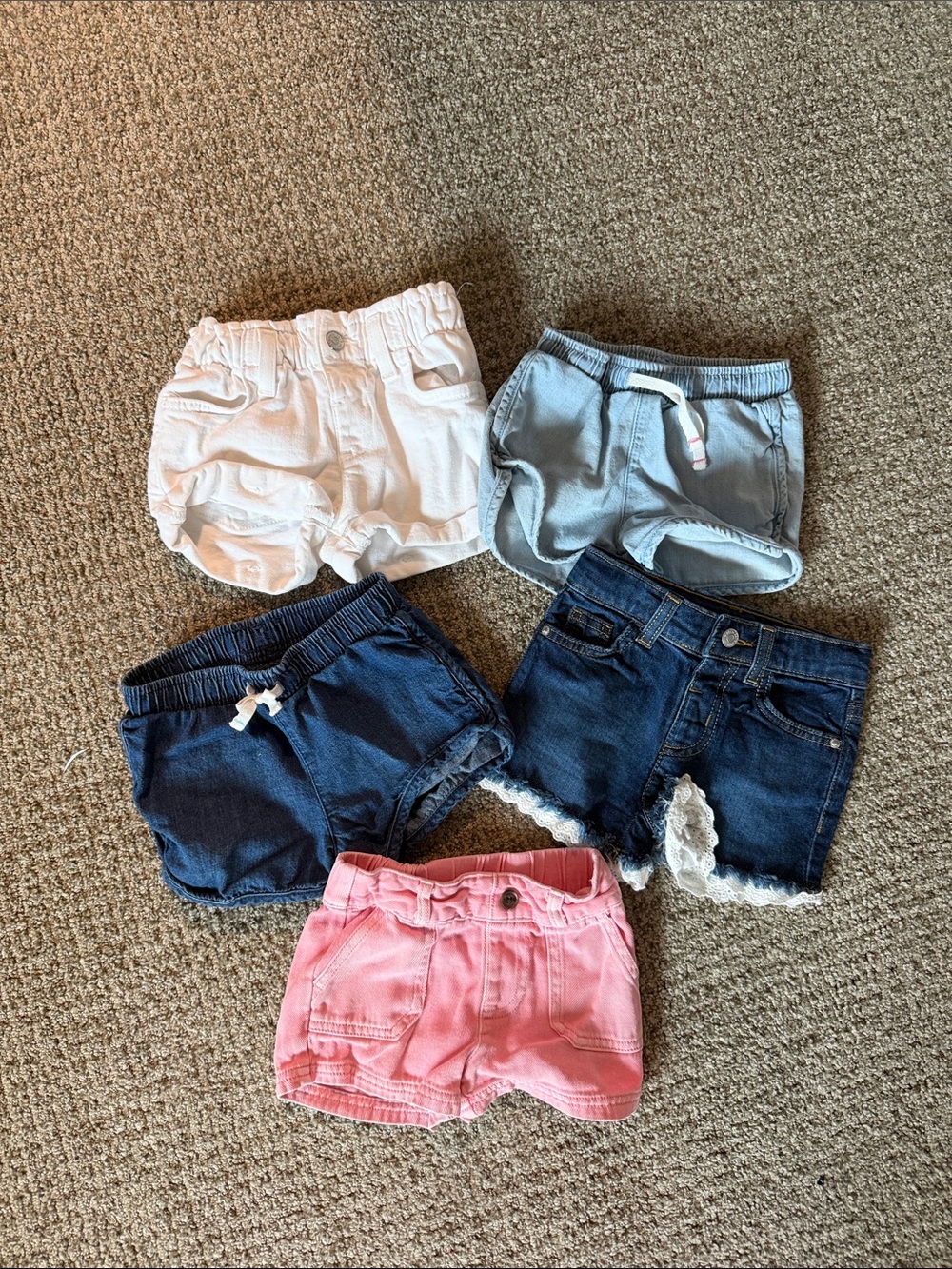 Cat & Jack Pink Girls' Shorts 2T - Elastic Waist